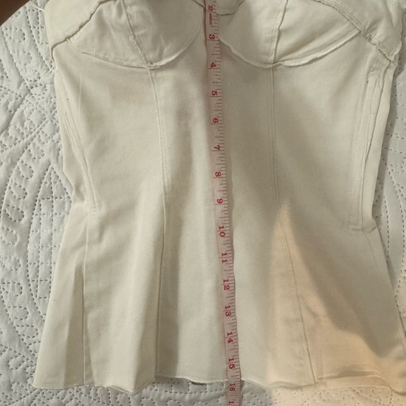 Dolce & Gabbana Cream Strapless Top - Picture 6 of 10